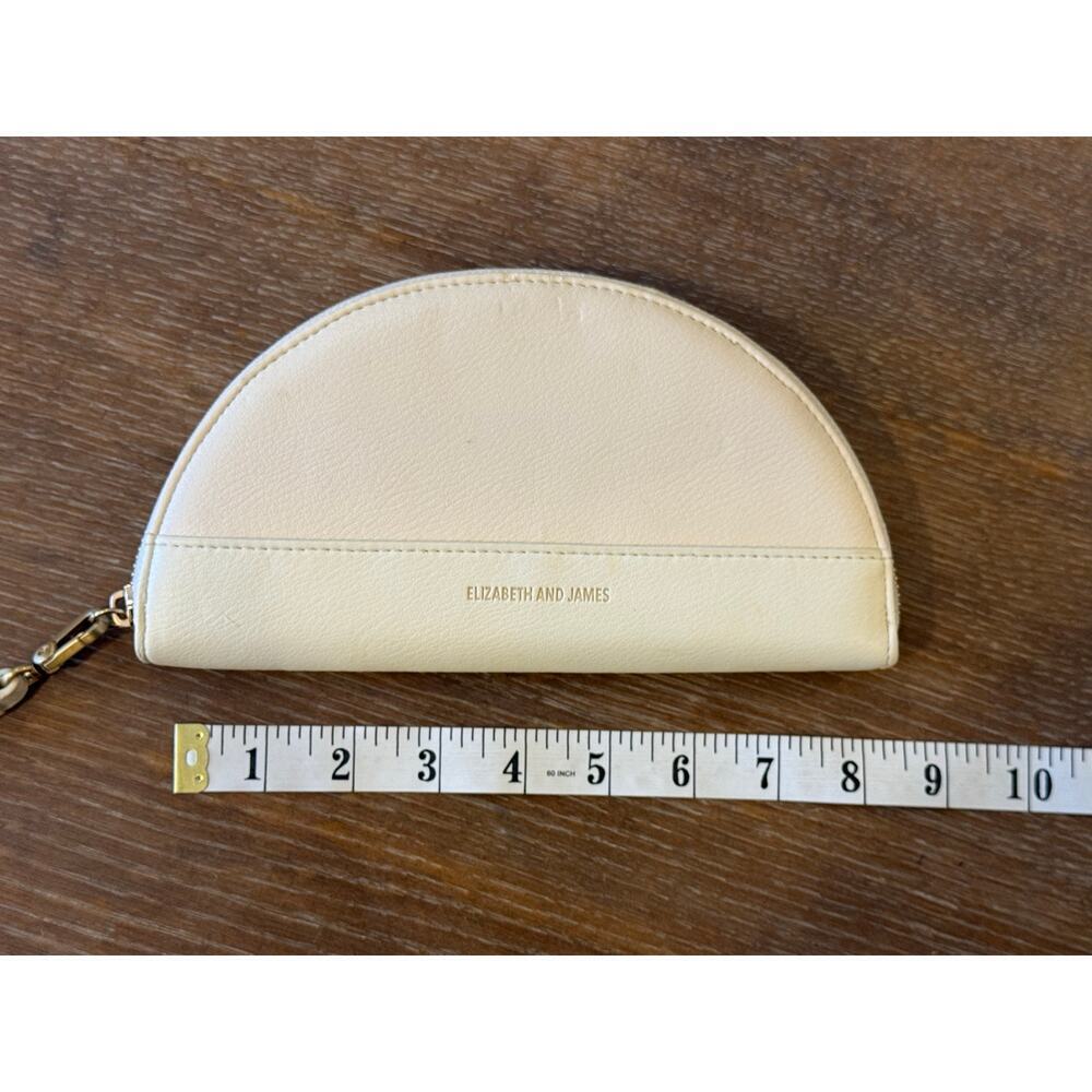 ELIZABETH AND JAMES White Clutch Purse Bag Handbag Wallet Wristlet - Picture 7 of 8